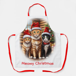 Kerstmis met Mooie Kittens Schort