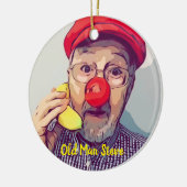 Kerstmis met Old Man Steve Keramisch Ornament (Links)