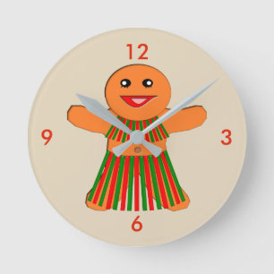 Kerstmis met ontbijtkoek Woman Wall klok