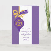 Kerstmis met Ornament en gemankte Kaart voor moede (Voorkant)