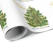 Kerstmis met Oude Dennnenboom Cadeaupapier (Rol Hoek)