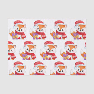 Kerstmis met Paarse cadeau Tissuepapier