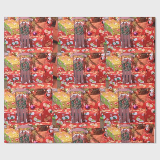 Kerstmis met papier met grote vulling (Vlak)