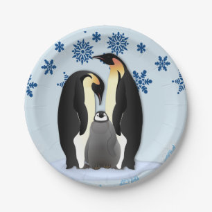 Kerstmis met papieren borden bordje