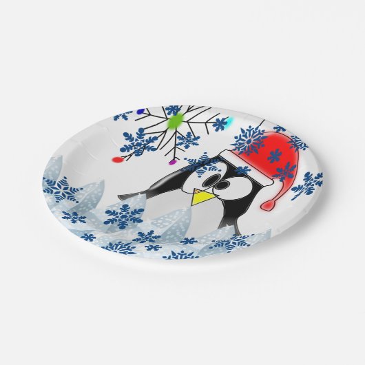 Kerstmis met papieren borden papieren bordje (Gekanteld)