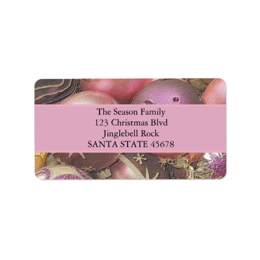 Kerstmis met pasta Ornaments Etiket (Voorkant)