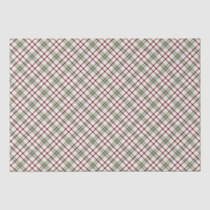 Kerstmis, met PLAID-ACHTERGROND-Happy-Feestdagen Tissuepapier