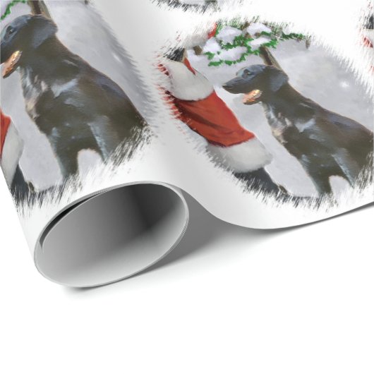 Kerstmis met platte coating cadeaupapier (Rol Hoek)
