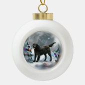 Kerstmis met platte coating keramische bal ornament (Voorkant)
