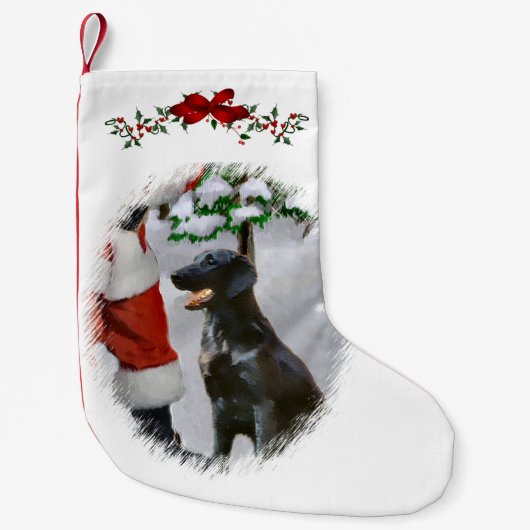 Kerstmis met platte coating kleine kerstsok (Voorkant)