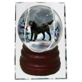 Kerstmis met platte coating medium cadeauzakje (Voorkant)