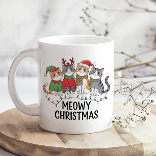 Kerstmis met poezen - Kattenliefhebbers met Kerst Koffiemok