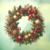 Kerstmis met raam raamsticker (Vel 3)