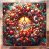 Kerstmis met raam raamsticker (Vel 2)