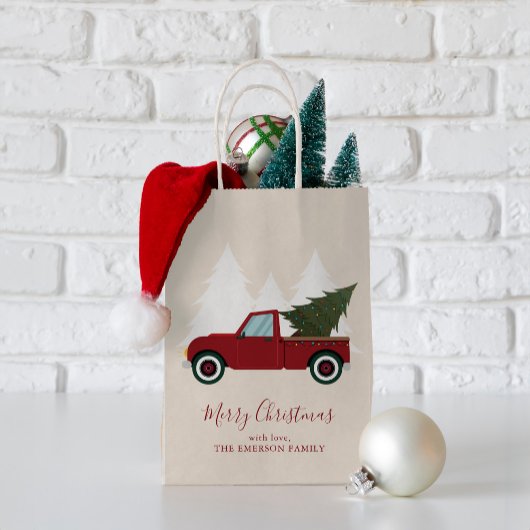 Kerstmis met Red Truck Klein Cadeauzakje