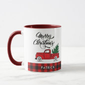  Kerstmis met Red Truck Mok (Links)