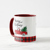  Kerstmis met Red Truck Mok (Voorkant links)