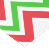 Kerstmis met rood en groen Chevron Tafelkleed (Gekanteld)