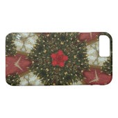 Kerstmis met rood groen goud met Red Star Case-Mate iPhone Case (Achterkant (Horizontaal))