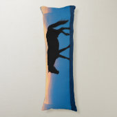 Kerstmis met rotatiepaard lichaamskussen (Voorkant Verticaal)