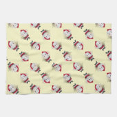 Kerstmis met Santa Egg Theedoek (Horizontaal)