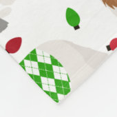 Kerstmis met Shetland Sheepdog Fleece Blanket (Hoek)