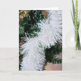Kerstmis met slinger kaart
