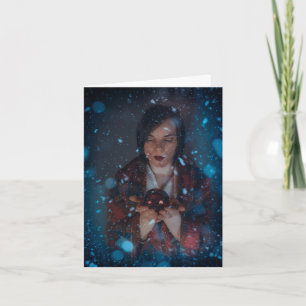 Kerstmis met sneeuw Photoshop Kunst Feestdagen Kaart