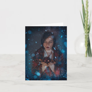 Kerstmis met sneeuw Photoshop Kunst Feestdagen Kaart