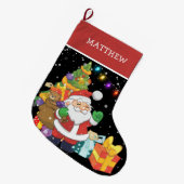 Kerstmis met speciale Kinderen voor kerstmis Grote Kerstsok (Voorkant (Hangend))