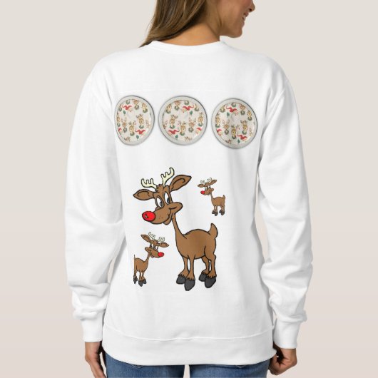 Kerstmis met sweatshirt (Achterkant)