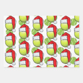 Kerstmis met tennisbal en racket inpakpapier vel (Voorkant 3)