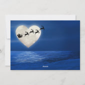 Kerstmis met volle maan kerstmis feestdagenkaart (Achterkant)