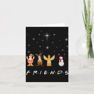 Kerstmis met vrienden kaart