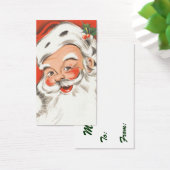 Kerstmis met vrolijke Kerstman met glimlach Visitekaartje (Bureau)