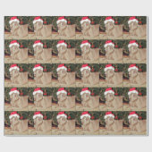 Kerstmis met weimaraner Dog Cadeaupapier (Vlak)