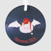 Kerstmis met witte tas ornament (achterkant)