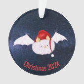 Kerstmis met witte tas ornament (voorkant)
