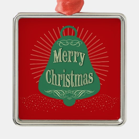 Kerstmis Metalen Ornament (Voorkant)