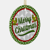 Kerstmis - Mid Century Moderne Vormen Keramisch Ornament (Rechts)