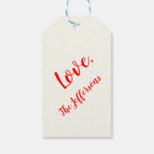 Kerstmis Mini Schnauzer Dog Santa Hat Gift Labels Cadeaulabel (Achterkant)