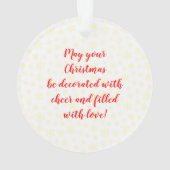 Kerstmis Mini Schnauzer Dog Santa Hat Ornament (achterkant)