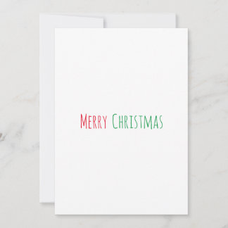 Kerstmis minimalistische eenvoudige kerstkaart