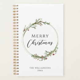 Kerstmis Minimalistische Krans Planner