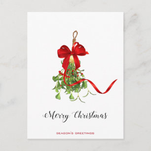Kerstmis Mistletoe Briefkaart