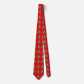 Kerstmis Mitten Tree Necktie Stropdas (Voorkant)