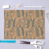 Kerstmis Moderne Boho Botanische Groen Tissuepapier (Craft)