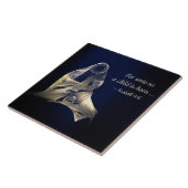 Kerstmis - moeder en kind tegeltje (Zijkant)