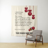 Kerstmis MOGE DE HERE U ZEGENEN Kerk Wandkleed (In situ)