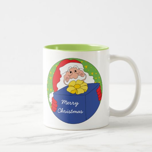 Kerstmis Mok 11 oz. Santa Claus personaliseren (Rechts)